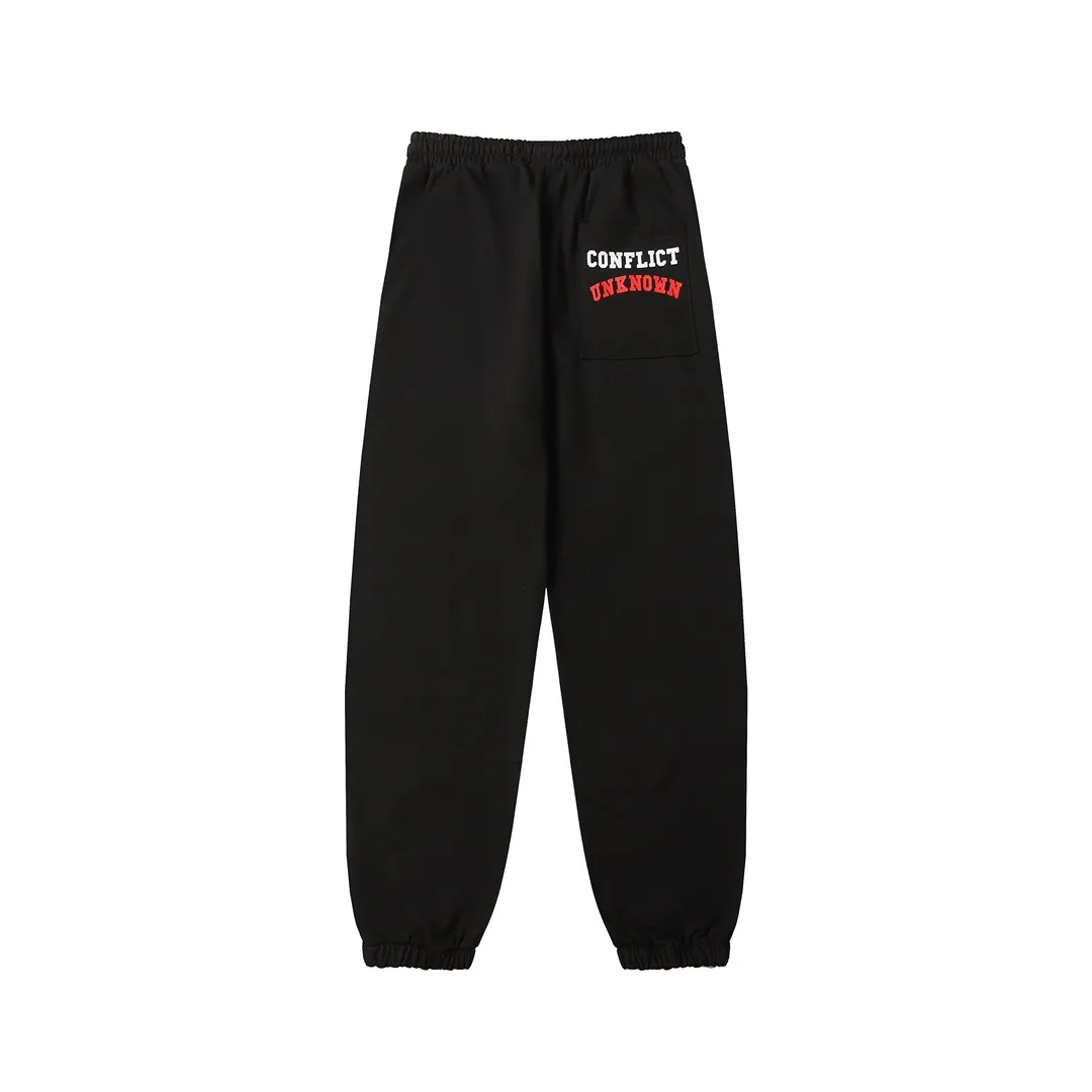Saint Michael series of fashionable casual long sweatpants Style number: 242P190 Color: Black Size: S M L XL